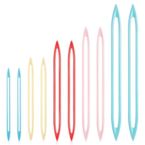 JJUNW 10Pcs Yarn Needle, Large Eye Finishing Yarn Needles, Tapestry Needle for Sewing Crochet Needleing for Yarns, Darning Needles Yarns for Sewing Weaving Knitting