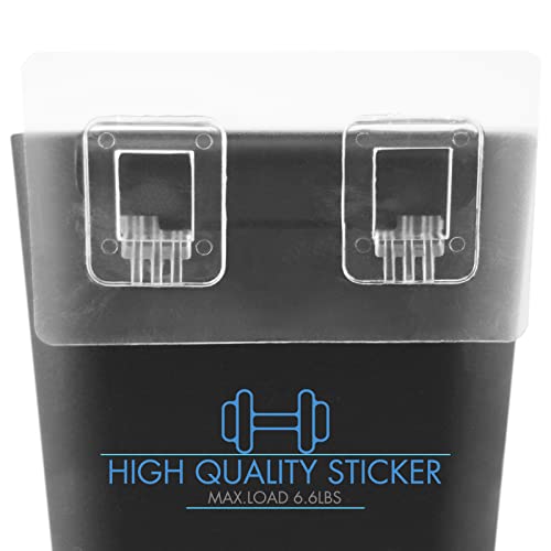 4 Pack Wall Caddy Pen Holders, Adhesive Wall Mount Hanging Bins Cups(Black) - color: Black