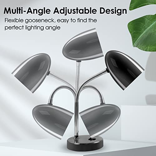 E ENERGETIC LIGHTING LED Desk Lamp, 3.5W 240LM 4000K Cool White Study Lamps for Bedroom and Office, Eye Protection, ETL Listed, Black Table lamp - color: Desk Lamp-Black