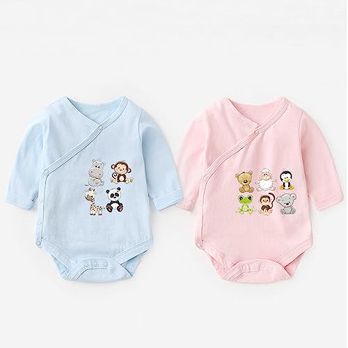 Butterfly Dinosaur Animail Iron on Patches Applique for Babies Lovely Cartoon Animal Birds Flowers Heat Transfers Stickers for Kids Boys Girls T-Shirt Coat Clothes DIY 4 Set - color: Butterfly Dinosaur-2