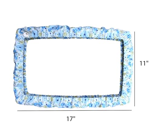 Grime Guard 11x17 for Cross Stitch kit Embroidery Storage 11x17 for Q-Snap Cover for Stitching Project Storage Ideas Cover for Frames Hand Embroidery kit (Floral Print, 11×17)