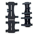 Hunt & Seek Fabric Archery Arm Guard 4 Hook-and-Loop Adjustable Straps Hunting Arm Guard Forearm Wrist Protector Archery Bracer Adult Unisex - color: Black