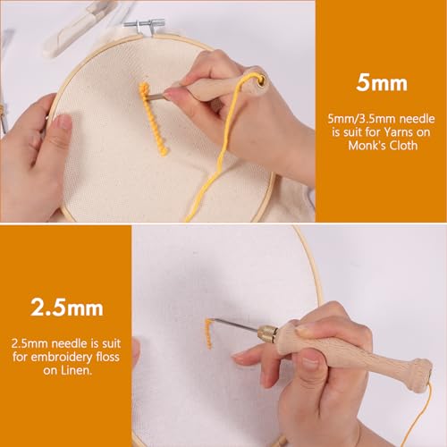 Pllieay Punch Needle, Wooden Punch Needle Tool for Punch Needle - size: Punch Needle