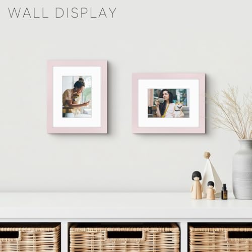 Golden State Art 8x10 Pink Picture Frame Mat for 5x7 Real Glass - color: Pink, size: 8x10