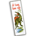 Povitrulya Dinosaur Counted Cross Stitch Kit Spinosaurus - DIY Bookmark Set for Hand Embroidery - color: Spinosaurus