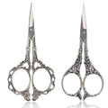 BIHRTC 4.5 Inch Stainless Steel Silver Sewing Shears Embroidery Scissors - color: Silver, size: 4.5 inch