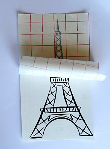 Jh-Best Crafts12 X 10' Feet Roll Transfer Paper w/Grid- Perfect Alignment of Cameo or Cricut Self Adhesive Vinyl for Decals, Signs, Walls, Windows and Other Smooth Surfaces