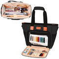 CROTIRAD Embroidery Bag Organizer for Cross Stitch Kits with Shoulder Strap - color: Black