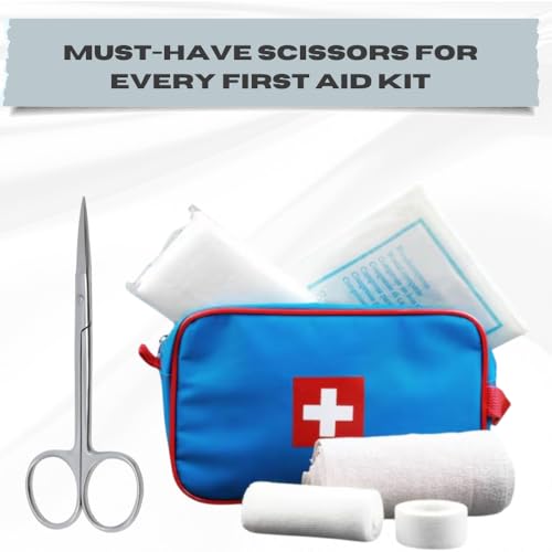 Surgical Iris Scissors 4.5" Straight Micro Suture Medical Shears 3 Pack