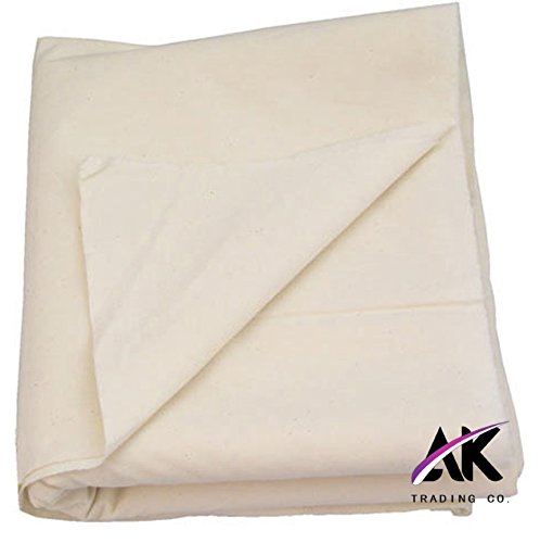 AK Trading CO. AK Trading 60" Wide Natural Muslin, 100% Cotton Fabric, Unbleached 1 Yard,AK-MUSYDS - size: 1 YARD