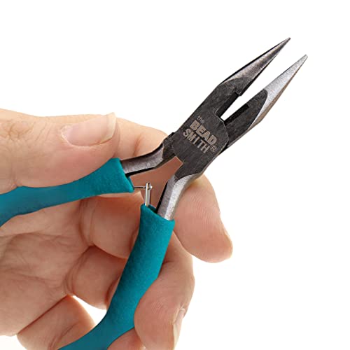 The Beadsmith Color-ID Pliers – Color Coded Set – 5 Inches, 3 Piece Kit: Chain Nose, Round Nose, & Side Cutter – Tools for Jewelry Making - size: 3-Piece Set - 5 Inches