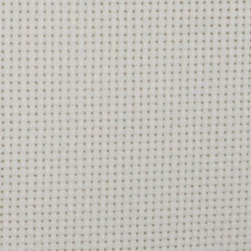 KCS 19" x 28"(48cmx72cm) 11CT Counted Cotton Aida Cloth Cross Stitch Fabric (Antique White) - color: Antique White
