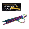 JubileeYarn Professional Multi-Purpose Titanium Precision Trimmer - Rainbow - 1 Pair - color: Titanium - Rainbow, size: 1 Pair