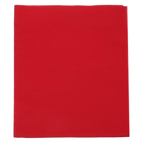 PATIKIL 14 Count Cross Stitch Cloth 19"x28", Embroidery Cotton Fabric DIY Cross Stitch for Handmade Needlework Art Crafts Machine Embroidery, Red - color: Red, size: 19"x28"