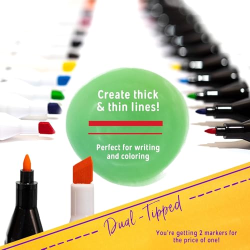 Crafts 4 All Fabric Markers for Clothes - Pack of 20 No Fade, Dual Tip Permanent Fabric Pens - No Bleed, Machine Washable Shoe Markers for Fabric Decorating - Laundry Marker, Erases Stains Easily - color: Black, size: 1 Count (Pack of 20)