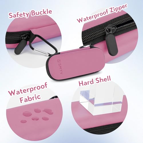 SMYV Insulin Cooler Travel Case with 2 TSA Approved Ice Packs, Pink - color: Eva Pink