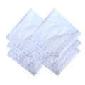 6 Pack of Ladies Embroidery Cotton Handkerchiefs Lace Wedding Hankies - color: A01-rose Card