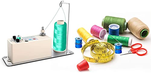 XBA Bobbin Winder, Portable Automatic Bobbin Winder, Electrical Bobbin Winder with Spool Thread Stand for Domestic and Industrial Sewing Machines - color: bobbin winder