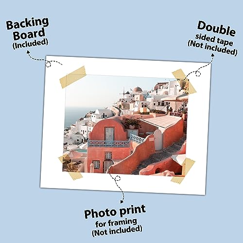 Golden State Art 12x12 White Backing Board, 10 Pack Backer Board for Print - size: 12x12
