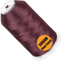 New brothread 5000M Huge Spool Embroidery Machine Thread -Amber Red - color: Amber Red-333