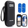 YOUSHARES Insulin Cooler Travel Case, Peptide Travel Case with Temp Display - color: 02 Black