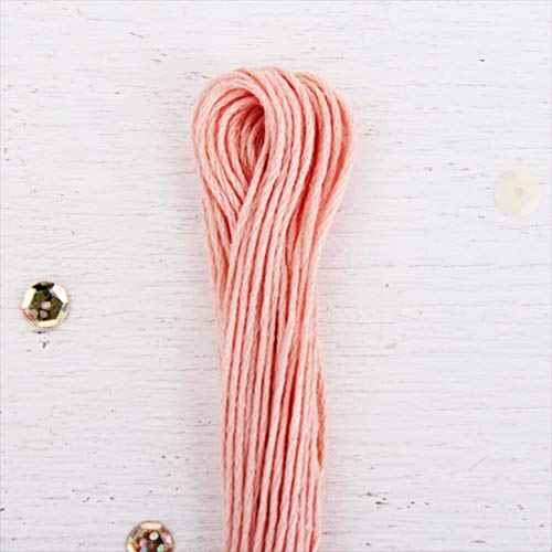 12 Skeins ThreadArt Cotton Embroidery Floss, Light Peach - color: Light Peach