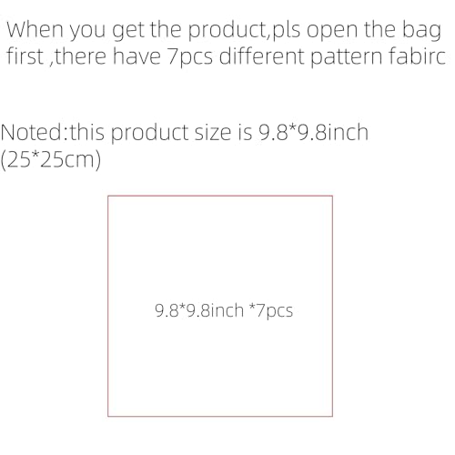 Cotton Fabric DIY Making Supplies Quilting Patchwork Fabric Fat Quarter Bundles DIY for Quilting Cotton Patchwork Cushions (Beige, 9.8" x 9.8") - color: 7pcs Beige, size: 9.8" x 9.8"