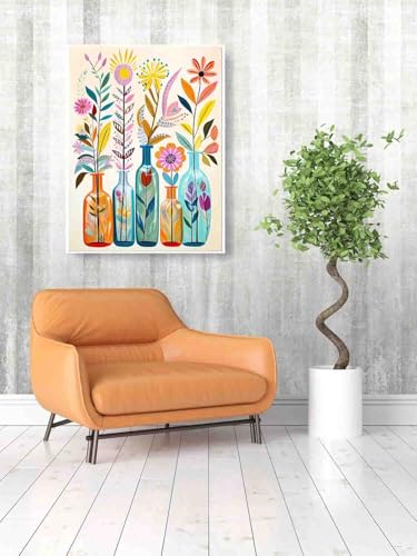 DYAIANGMU Flower Stamped Cross Stitch Kit for Adults 15.7x11.8 inches - color: Y036