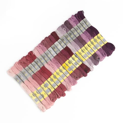 22 Skeins Double Mercerized Egyptian Cotton Embroidery Floss 8.75 Yards Per Skein for Cross Stitch Thread, Friendship Bracelets Floss, Craft Floss, Embroidery Floss Set (Set 4 (22 Skeins)) - color: Set 4 (22 Skeins)