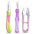 ZJO Seam Ripper and Thread Cutter Kit 2 Seam Rippers and 1 Thread Snips for Sewing, Quilting, and Embroidery Projects