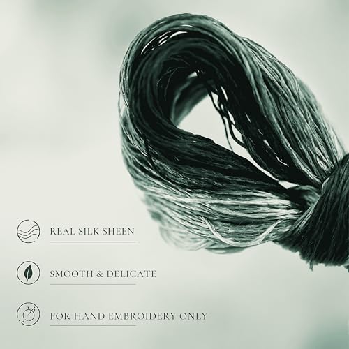 Mulberry Silk Floss Embroidery Thread Floss-Cross Stitch Threads China Silk Woven Jewelry Threads DIY Sewing Kits (52) - color: 52