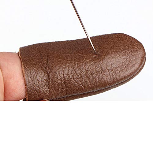 6 Pairs Needle Felting Leather Finger Protector Finger Guards Gloves for Hand Craft Sewing