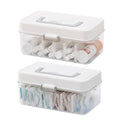 Clear Bandages Organizer Container with Handle, 2 Pack - size: 2 Pack