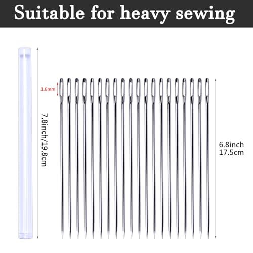6.8 in Long Sewing Needles Large Eye Long Needles for Crafts Long Needles - style: 1 Size