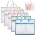 Clysee 5 Pcs Sewing Project Bag 14x11 Needlepoint Organizer, Morandi - color: Morandi