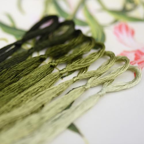 Natural 100% Mulberry Handmade Embroidery Silk Thread Silk Floss (77) - color: 77