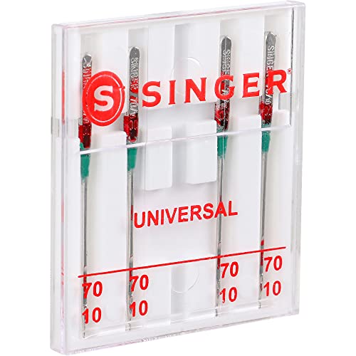 SINGER Universal Regular Point Sewing Machine Needles, Size 70/10-5 Count - style: 70/10