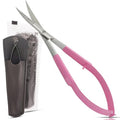Spring Action Scissors for Applique & Embroidery - Curved, 4.5", Pink - color: Pink