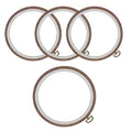 Fjxxxn 4 Pcs Cross Stitch Hoops, 6 Inch Wood Look Embroidery Hoop Frame