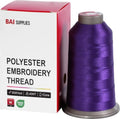 BAI Polyester Embroidery Machine Thread 5000 Yards Deep Purple+274 - color: Deep Purple+274