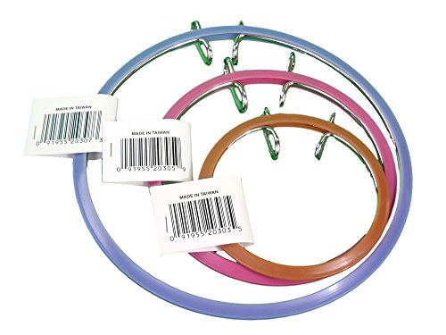 Frank A. Edmunds Assortment, 3.5-inch, 5-inch and 7-inch Spring Tension Embroidery Hoops,CNSTH-A3557, Set of 3 - size: CNSTH-A3557
