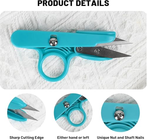 UCEC Thread Snips Thread Cutter Yarn Scissor Embroidery Scissors 6 Pack - color: 6pack 3color