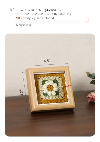 4x4 Small Shadow Box Picture Frame Display Case Tabletop Wall,3-Pack Beige - color: 3pcs beige