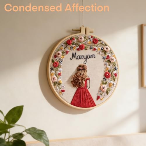 Wedding Photos Embroidery Starter Kit, Valentine's Day Gifts，DIY Needle Punch Kit, Punch Needle Kits for Beginners,Include Pre-Printed Fabric,Tools,Embroidery Hoop,Threads. (Wedding Photo No. 2) - color: Wedding Photo No. 2
