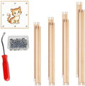 16 Pcs 4 Sets Stretcher Bars for Needlework Canvas Stretcher Bars 10 Different Size Combinations Embroidery Stretcher Bars for Cross Stitch Frame Set with Thumbtack and Remover Tool(Small Size) - size: samll