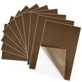 10PCS Brown Self Adhesive Felt Fabric Sheets Sticky Felt Sheets for Craft Supplies Art Home Making（8.3" x 11.8"/20 x 30cm） - color: Brown