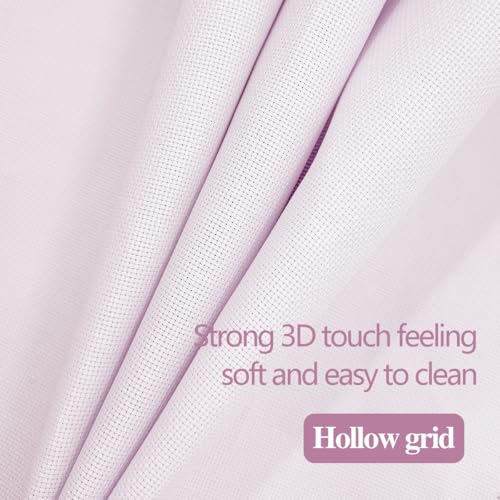 Aida Cloth 14 Count Cross Stitch Fabric Cross Stitch Aida Cloth for Embroidery and Needlework (Light Purplish-Pink, 30 * 39inch) - color: Light Purplish-pink