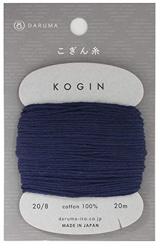 Daruma Kogin Sashiko Thread Card | #7 - Indigo 20 Meter (1)