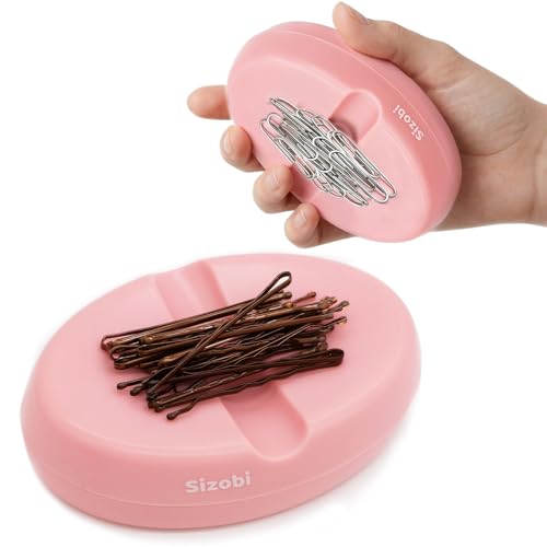 Sizobi Magnetic Bobby Pin Holder,Magnetic Pin Cushions for Sewing - color: Pink