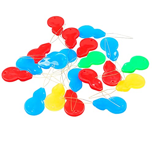 Eketirry Plastic Needle threaders, 20Pcs Needle Threader Hand Machine Sewing Tool for Sewing Crafting, Knitting Craft, Quilting, DIY Art, Color Random (20)